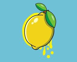 vers geperst citroenfruit, vectorillustratieinzameling vector