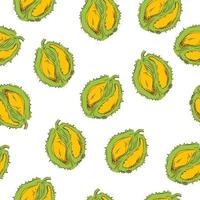 durian fruit naadloze patroon achtergrond vector
