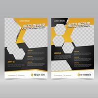 auto reparatie flyer ontwerpsjabloon vector