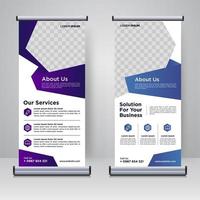 corporate rollup of x banner ontwerpsjabloon vector