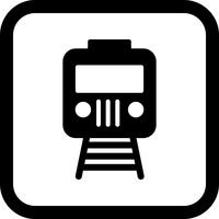 Trein pictogram ontwerp vector