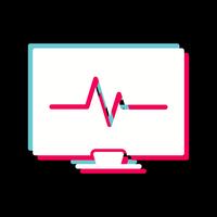 ECG-pictogramontwerp vector