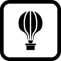 Luchtballon pictogram ontwerp vector