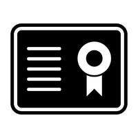 Certificaat pictogram ontwerp vector