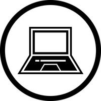 Laptop pictogram ontwerp
