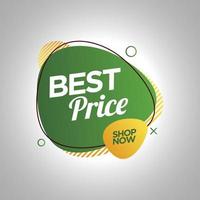 beste prijs verkoop promotie banner vectorillustratie vector