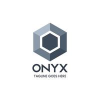 logo sjabloon met onyx rock afbeelding vector