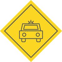 Politiewagen pictogram ontwerp vector