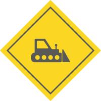 Bulldozer pictogram ontwerp vector