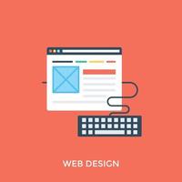 webdesign concepten vector