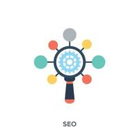 trendy seo concepten vector