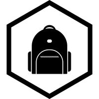 bagpack pictogram ontwerp vector