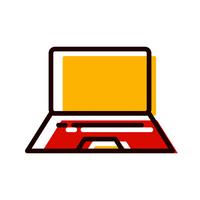 Laptop pictogram ontwerp vector