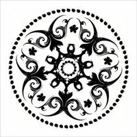 decoratieve ronde patroon hand getekende vectorillustratie. vector