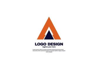 geweldig creatief zakelijk bedrijf eenvoudig idee ontwerp driehoek logo element merkidentiteit ontwerpsjabloon vector