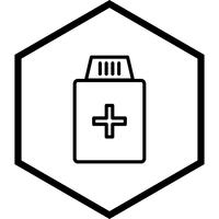 Geneeskunde fles pictogram ontwerp vector