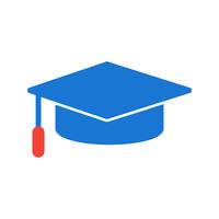 Graduation Cap pictogram ontwerp vector