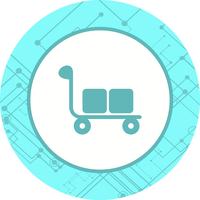 Trolley pictogram ontwerp vector