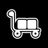 Trolley pictogram ontwerp vector