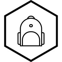 bagpack pictogram ontwerp vector