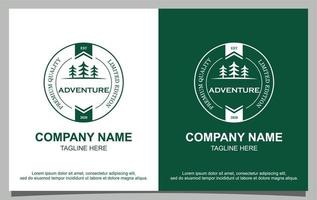 outdoor avontuur logo ontwerp vector