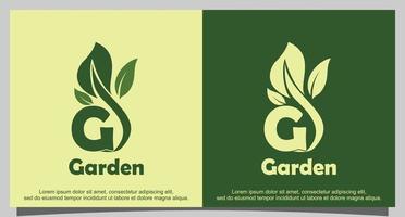 vector logo ontwerp groene tuin