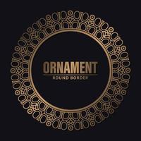 luxe ornament patroon cirkel ontwerp vector