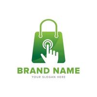 online e-commerce winkel abstract logo ontwerp grafische elementen sjabloon vector