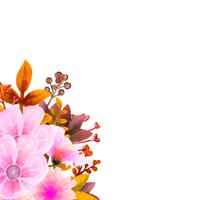 Boeketwaterverf, bloem Vector bloemenset. Kleurrijke bloemencollectie met bladeren en bloemen, tekening aquarel.