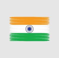 vlag van india met grunge-stijl vector