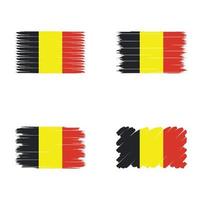 collectie vlag van belgië vector