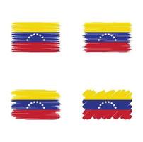 collectie vlag van venezuela vector