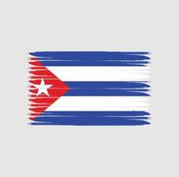 vlag van cuba met grunge-stijl vector