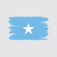 vlag van somalië met penseelstijl vector