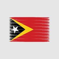 vlag van Oost-Timor met grunge-stijl vector