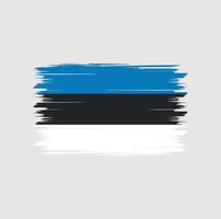 Estland vlag vector met aquarel penseelstijl