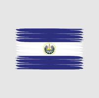 vlag van el salvador met grunge-stijl vector