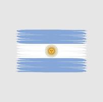 vlag van argentinië met grunge-stijl vector