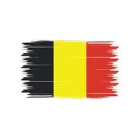 belgische vlag vector met aquarel penseelstijl
