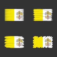 collectie vlag van vaticaan vector