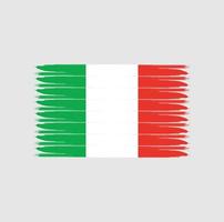 vlag van italië met grunge-stijl vector