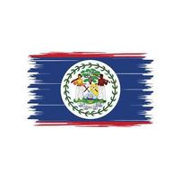 Belize vlag vector met aquarel penseelstijl