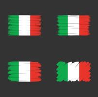 collectie vlag van italië vector