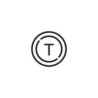 letter t-logo of pictogramontwerp vector