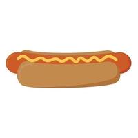 hotdog amerikaans straatvoedsel vector
