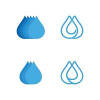 waterdruppel logo sjabloon vector