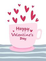 een verzameling hartvormige illustraties ontworpen in doodle-stijl voor Valentijnsdagthema's. vector