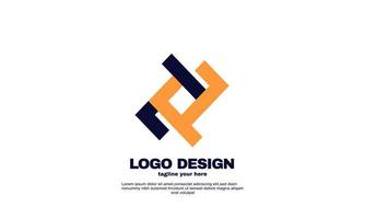 abstracte creatieve inspiratie beste logo elegant geometrisch bedrijfs- en bedrijfslogo-ontwerp vector