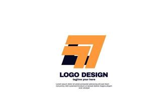 abstracte creatieve inspiratie beste logo krachtig geometrisch bedrijfs- en bedrijfslogo ontwerpsjabloon kleurrijk vector