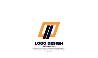 geweldige creatieve inspiratie beste logo krachtig geometrisch bedrijfslogistiek en zakelijk logo-ontwerp vector